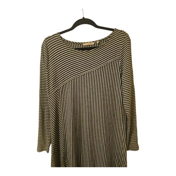 SOFT SURROUNDINGS Ryley Striped Maxi Dress Stretchy Jersey Knit - Size Medium - Picture 4 of 8